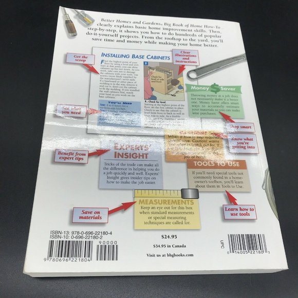 Big Book of Home How-To Paperback Better Homes &. Gardens - Picture 6 of 12